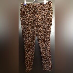 Isaac Mizrahi Live - Leopard Print Straight Leg Pants